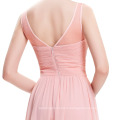 Starzz 2016 дешевые простой светло-розовый рукавов V назад платье невесты ST000061-3